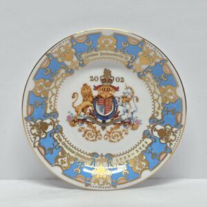 Royal Collection Trust Plate Dish Queen Elizabeth II Golden Jubilee 2002 4.75"